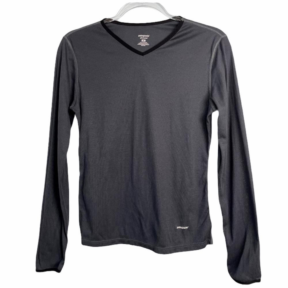 Patagonia Capilene Long Sleeve Dark Gray Shirt M